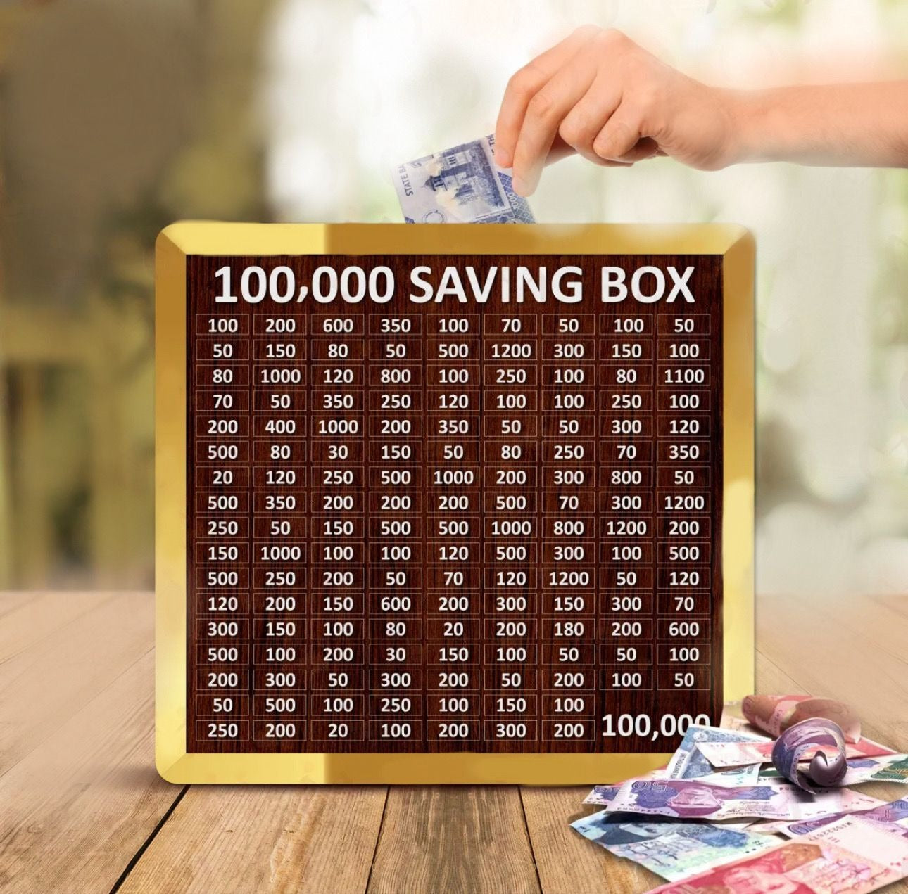 Premium Acrylic Golden Umrah Box