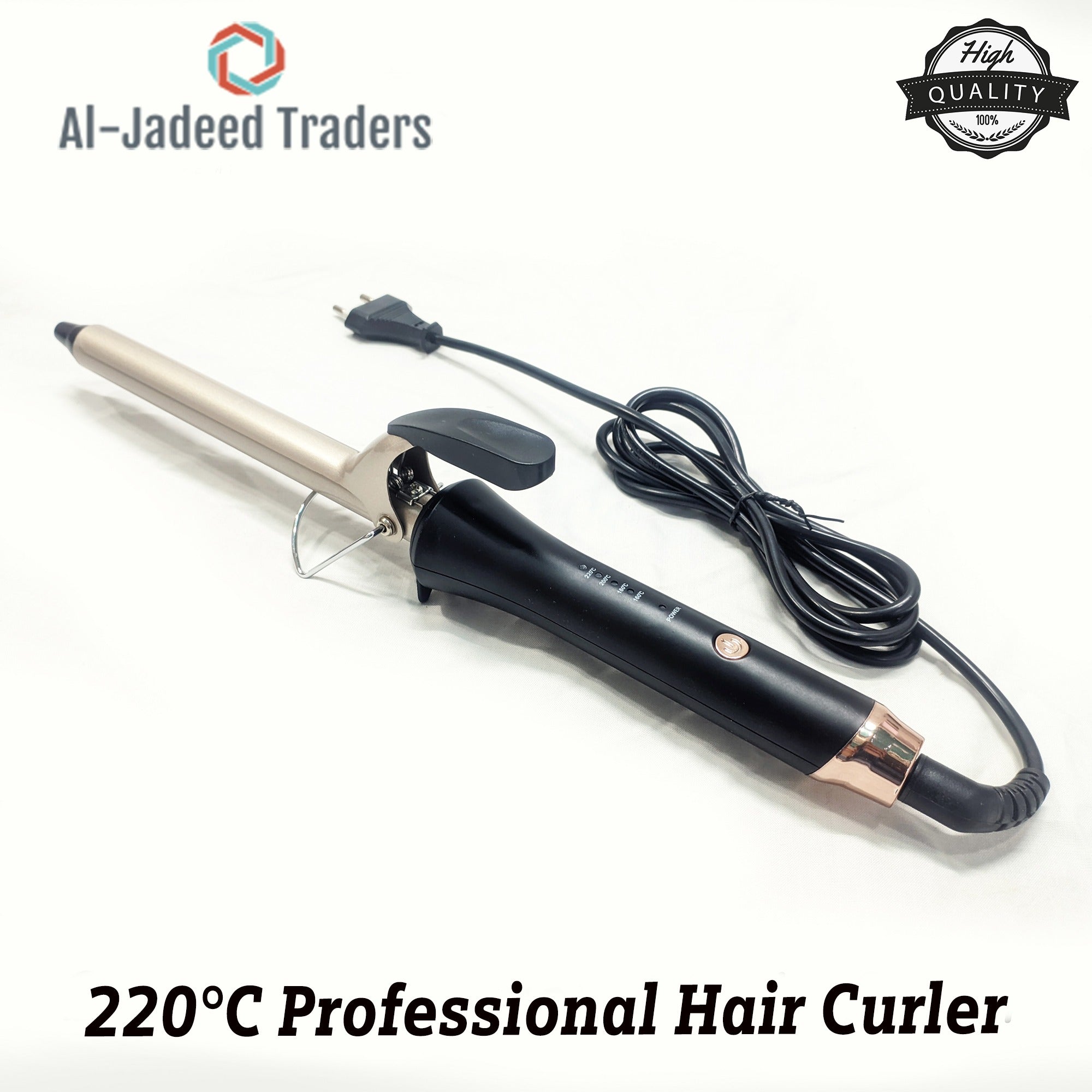 Hair Curler and Curling Wand Professional Series - Hair Curling Iron with Temperature Control