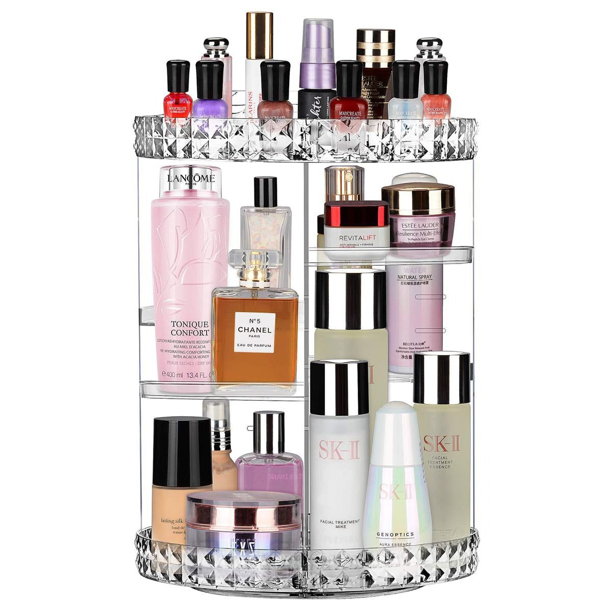 360 Degree Rotating Makeup Organizer