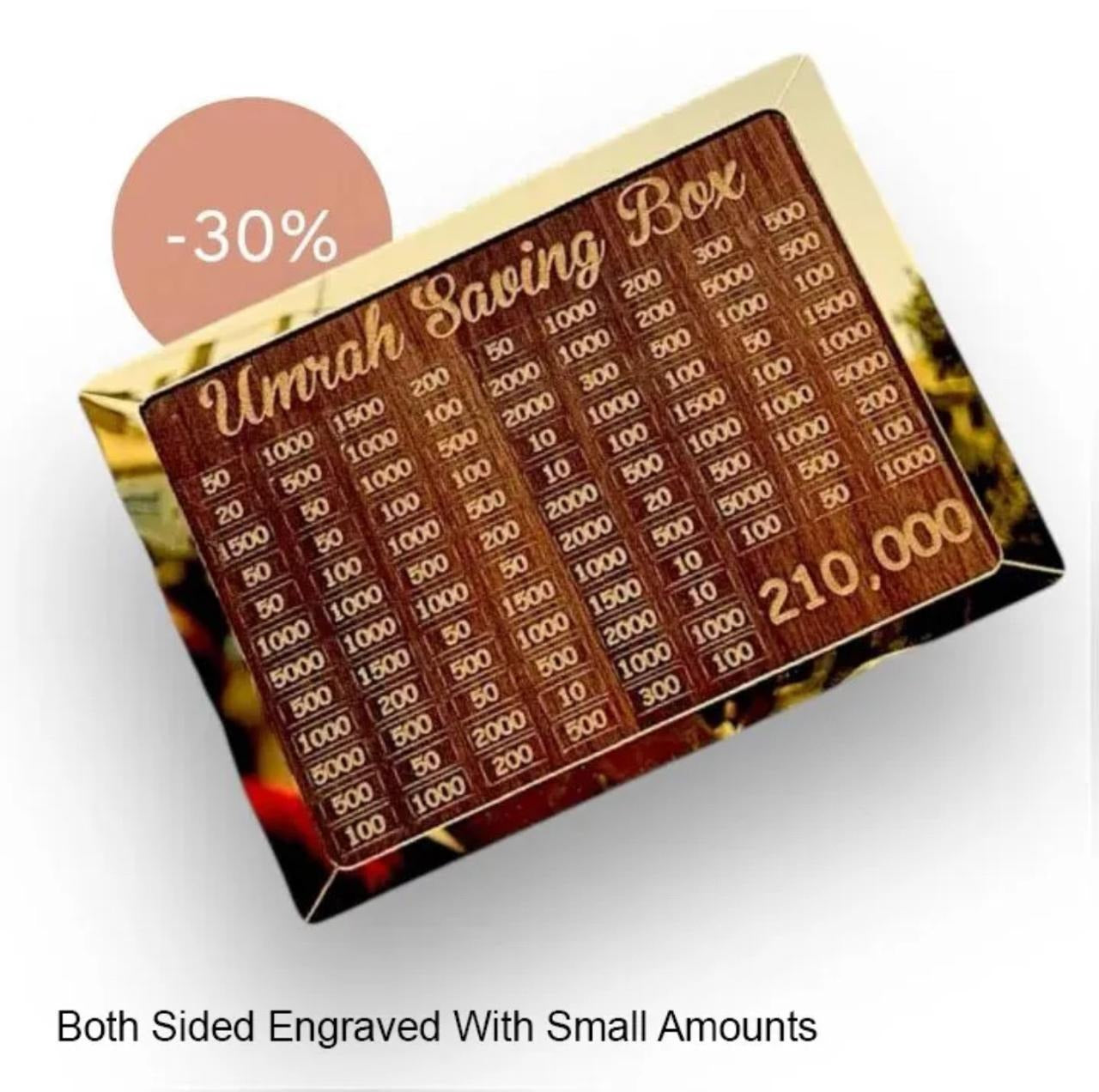 Premium Acrylic Golden Umrah Box