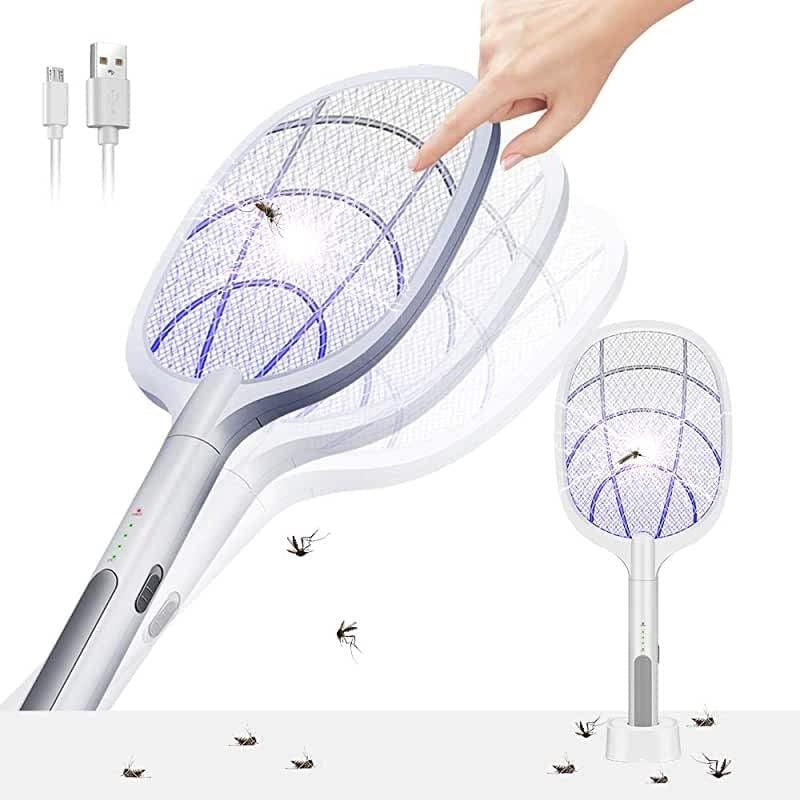 Led Mosquito Killer Racket 2 In 1 Rechargeable