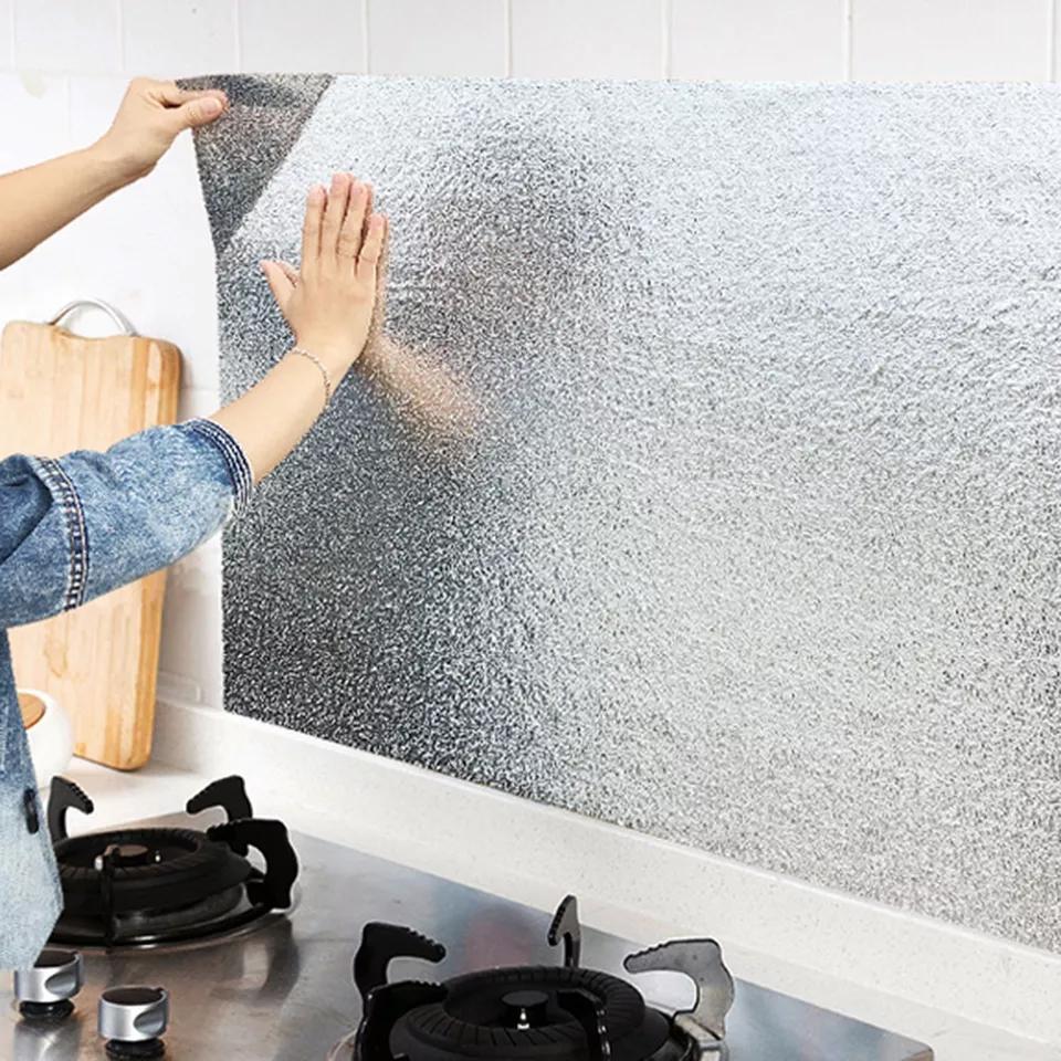 Kitchen Oil Proof Waterproof Sticker Aluminum Foil Sheet