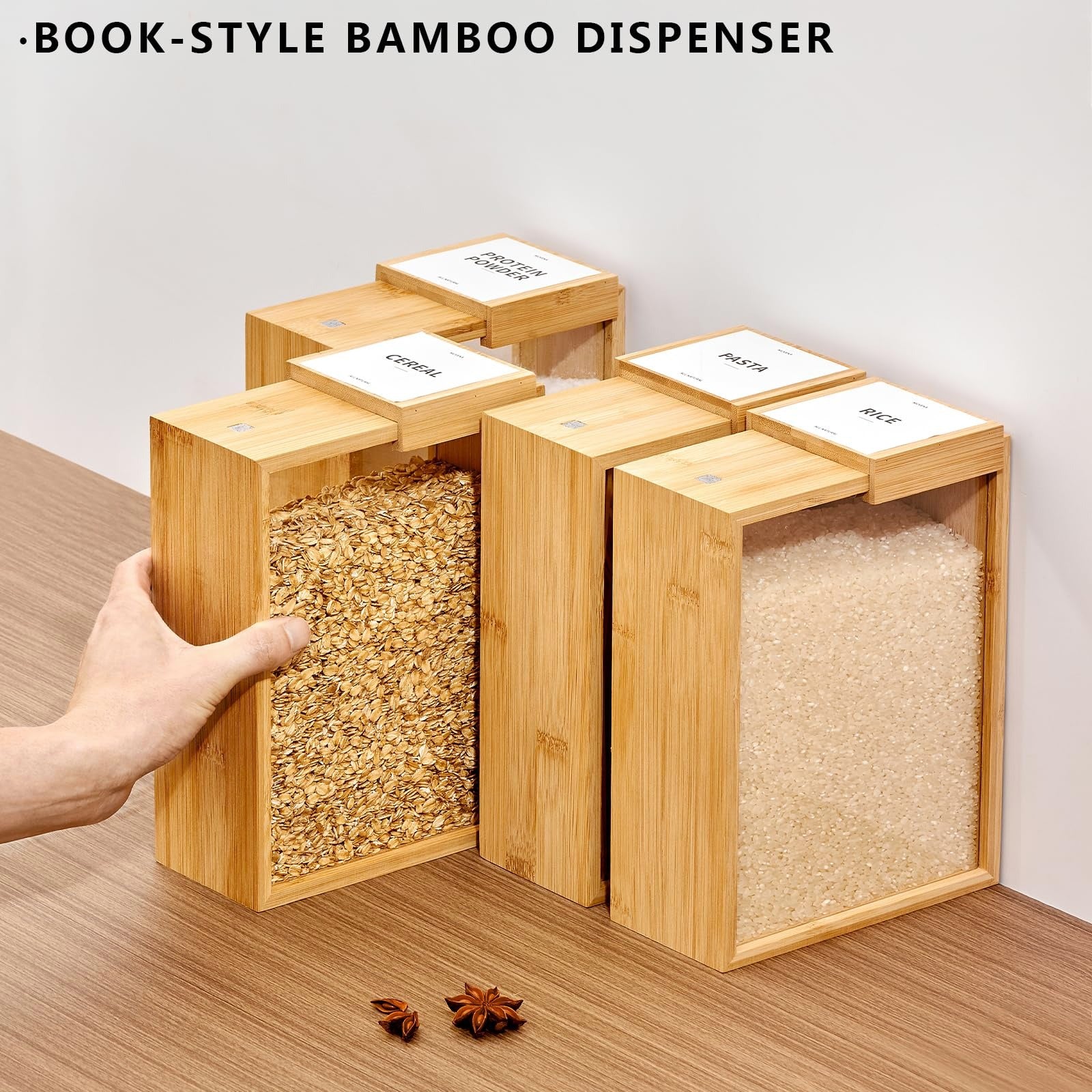 Modern Wooden Airtight Storage Container