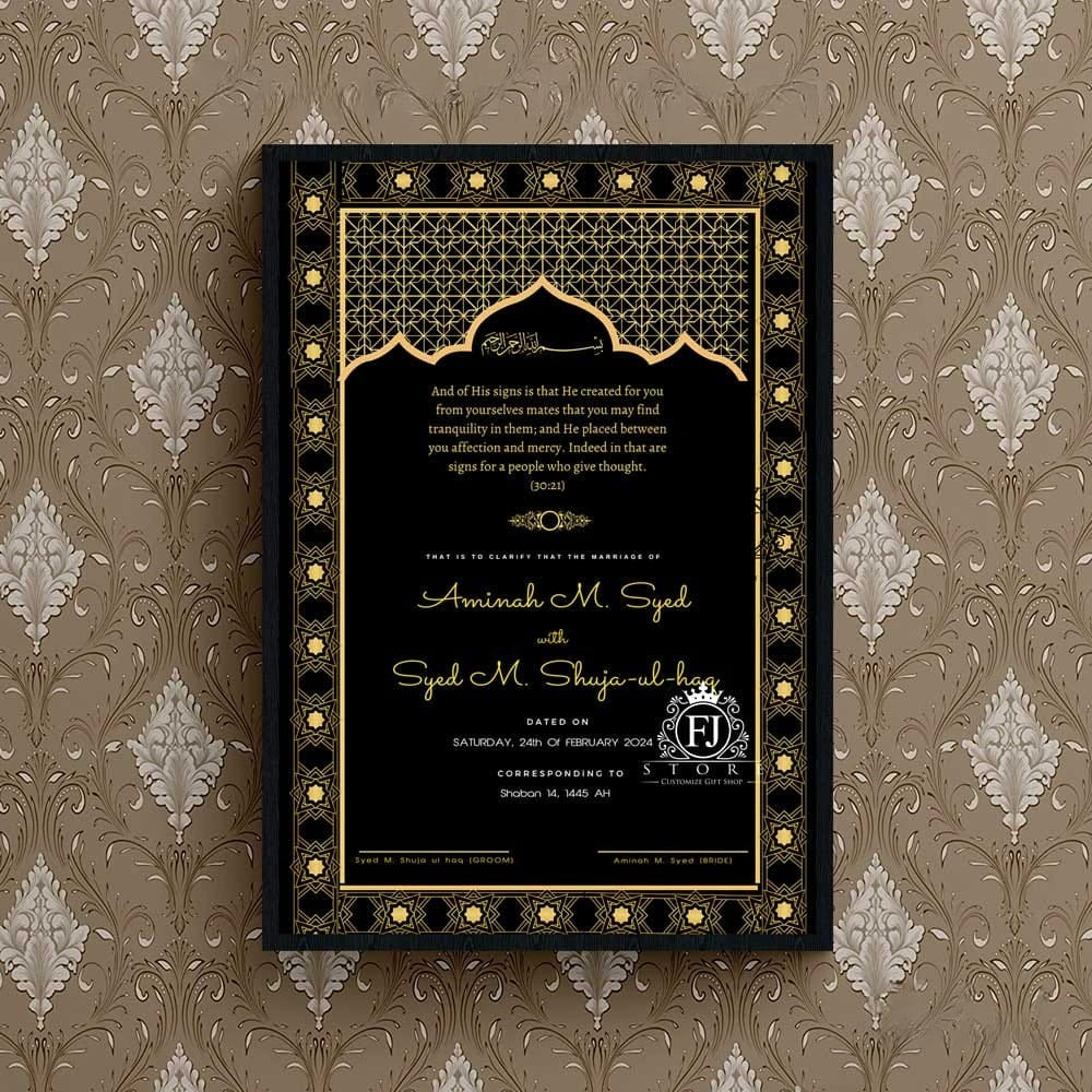 Nikkah frames