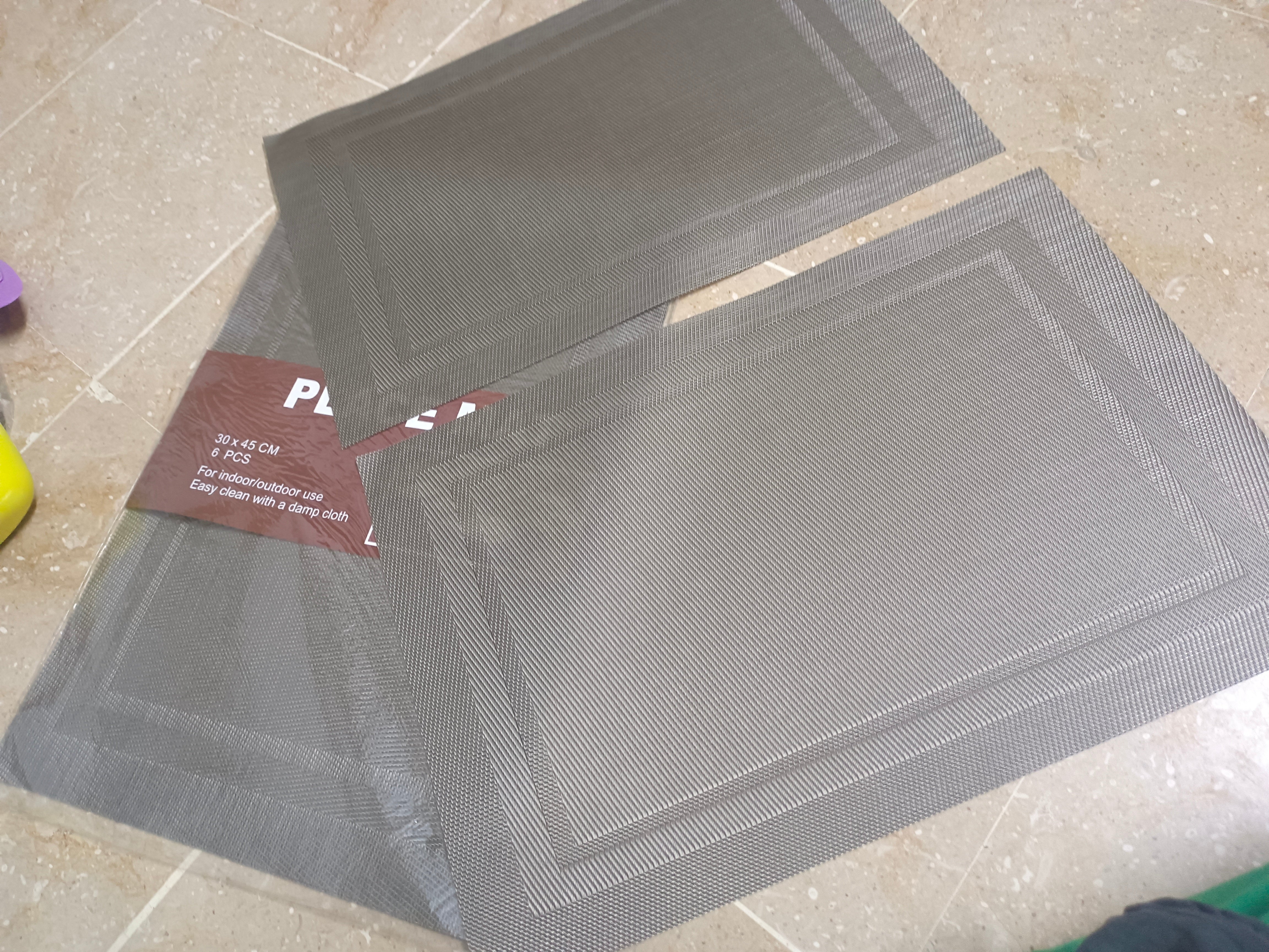 1pcs Non-slip Placemat Heat-resistant Placemat PVC Woven Washable