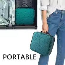 Portable Travel Cosmetic Vanity Case, Makeup Organizer Box Storage