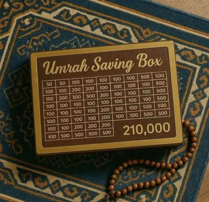 Premium Acrylic Golden Umrah Box