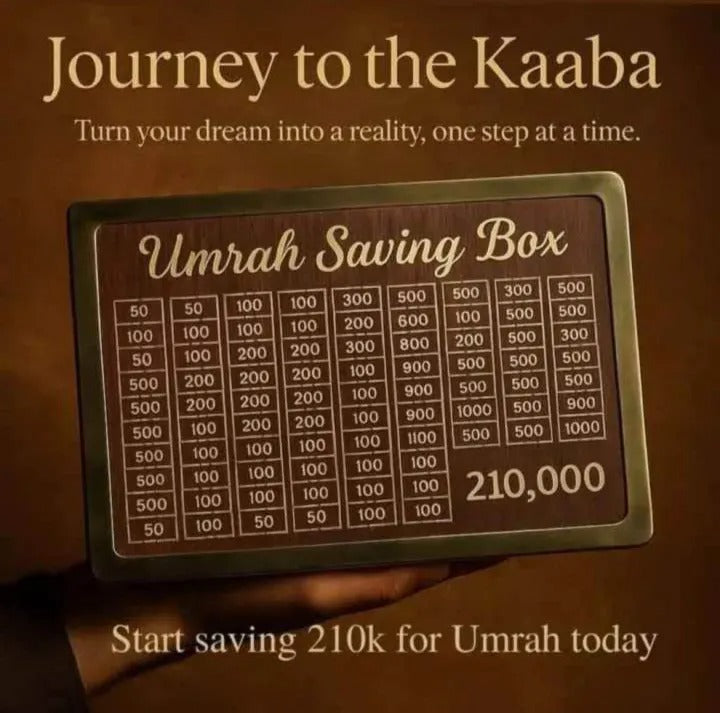 Premium Acrylic Golden Umrah Box