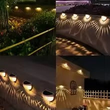 Solar Fence Light Outdoor Waterproof Wall Lamp