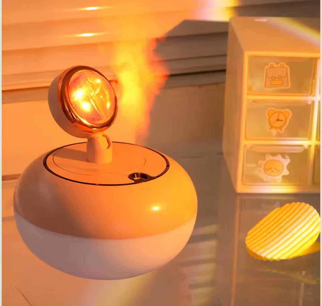 Creative Sunset Light Humidifier USB Sunset Light Humidifier Bedroom Mini Air Diffuser