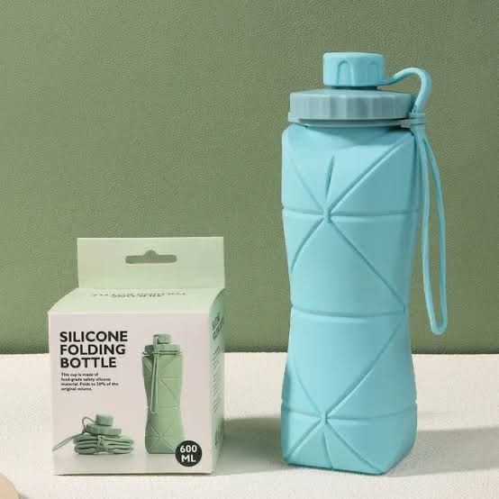 Silicone Foldable Water Bottle - 600ml