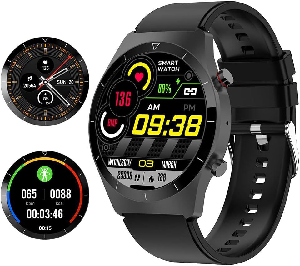 Smart Watch with Bluetooth Calling & Fitness Tracking – Full Touch Screen, GPS, Heart Rate, SpO₂, Sleep Monitor & Voice Control
