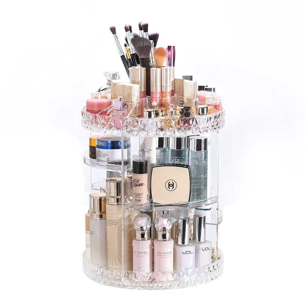 360 Degree Rotating Makeup Organizer