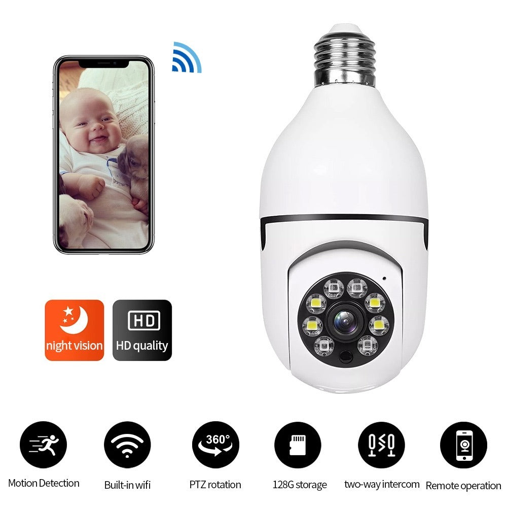 Wifi Bulb Camera 1080p Full HD