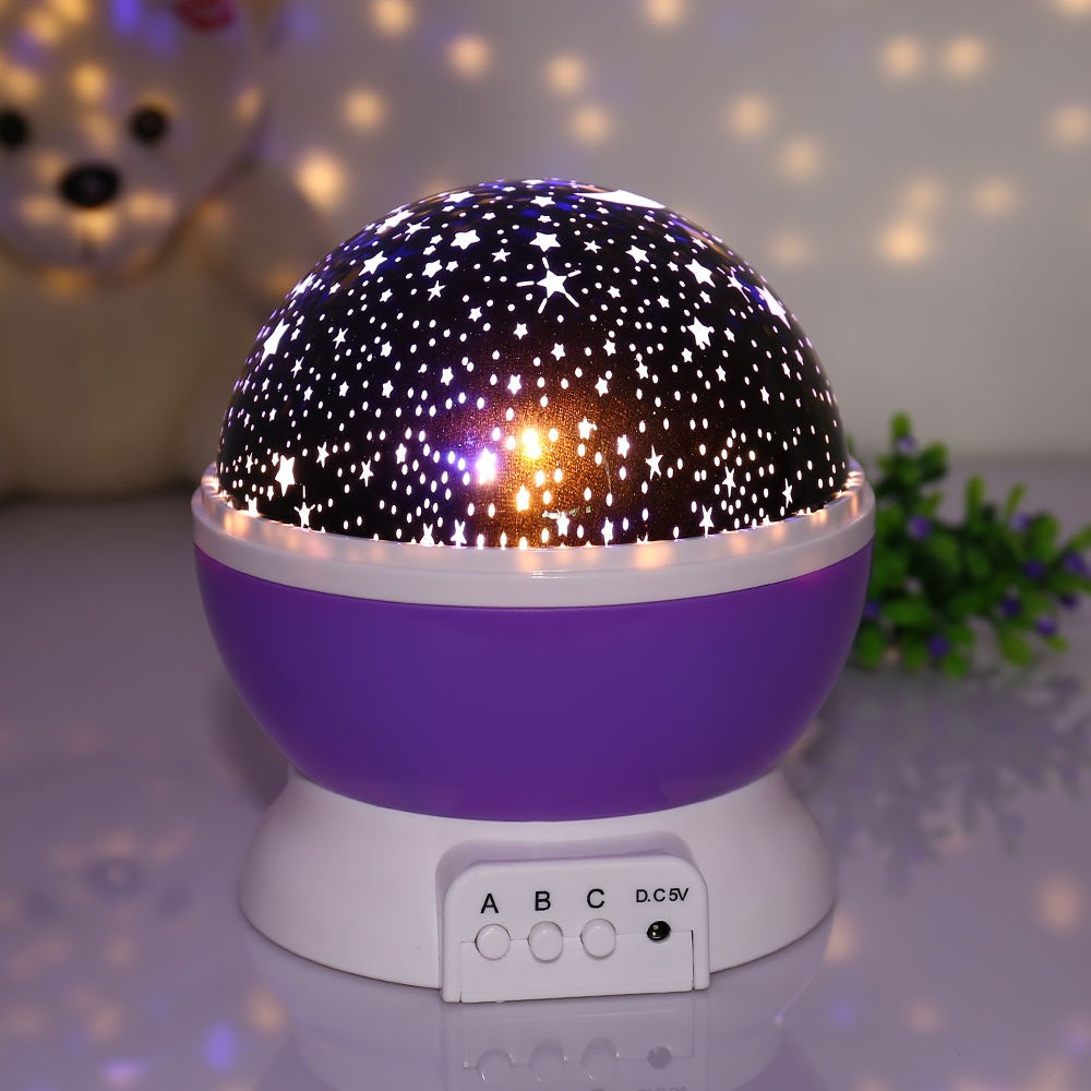 Star Master I iFlashDeal Moon Lamp 360° Rotating Starry Sky Light LED Table Lamp