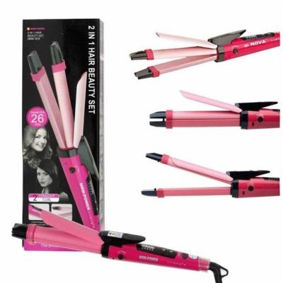 NOVA 2-in-1 Hair Straightener & Curler